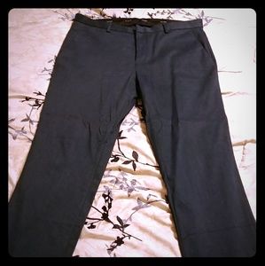 Navy blue casual pants.